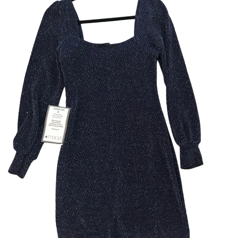 NWT Navy Blue glittery dress - Picture 4 of 6
